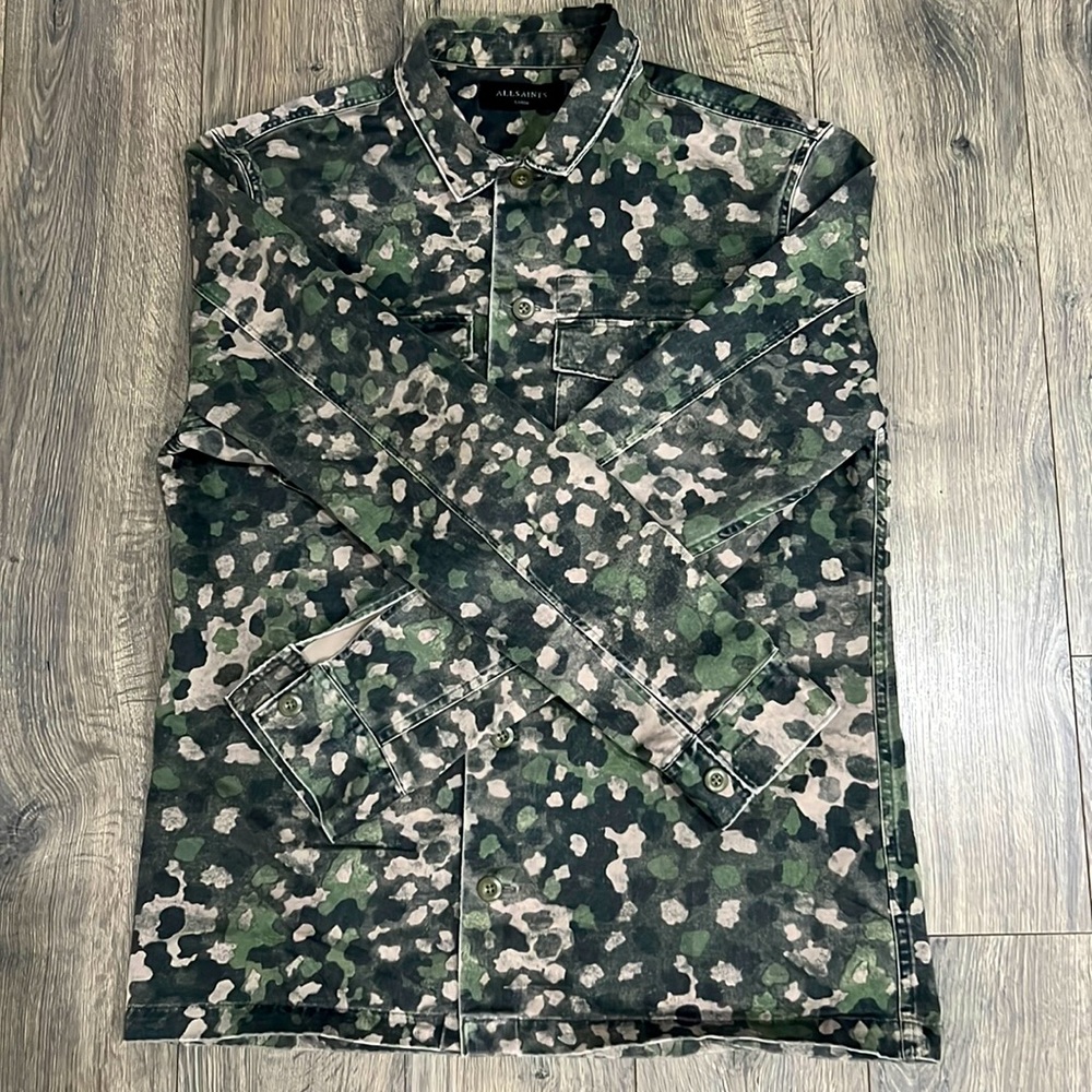 All Saints Large camo overshirt
